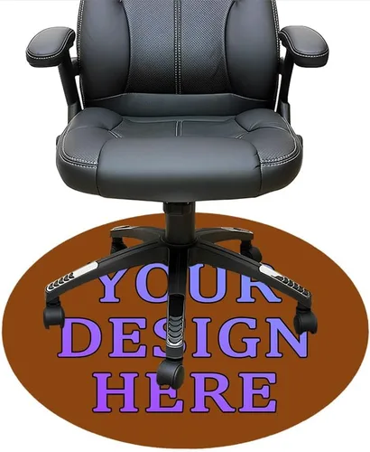 Miniatura 97 de Tapete redondo personalizado para silla de escritorio de oficina, diseño de tu propio logotipo de foto, texto, alfombrillas circulares
