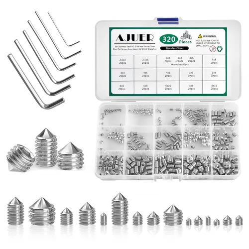 Miniatura 9 de 360PCS Tornillo de cabeza Allen hexagonal M2.5/M3/M4/M5/M6/M8