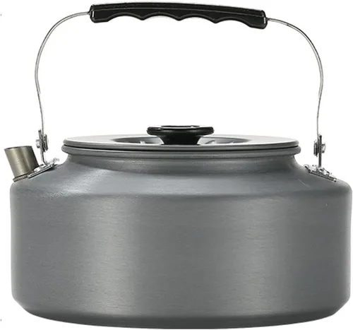 Miniatura 9 de Campingmoon - Hervidor de té portátil para campamento, café, tetera, caldera de agua de aluminio ligera para mochileros, picnic, pesca, 0.8 L