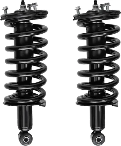 Miniatura 7 de Detroit Axle - 4WD 2 puntales delanteros para Nissan TITAN Pathfinder Armada INFINITI QX56 puntales completos con muelles helicoidales de reemplazo