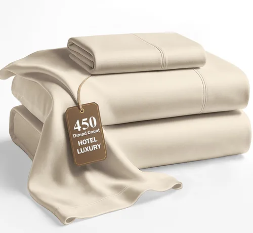 Miniatura 43 de LANE LINEN - Sábanas tamaño Split King para cama ajustable, 450 hilos, 100% algodón, 2 sábanas bajeras individuales XL, con bolsillo profundo, 05