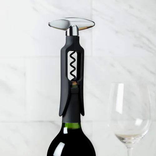 Miniatura 5 de True Sacacorchos autoestirable, plástico duradero con mango cromado fácil de girar, abridor de botellas de vino para camareros, herramientas de bar