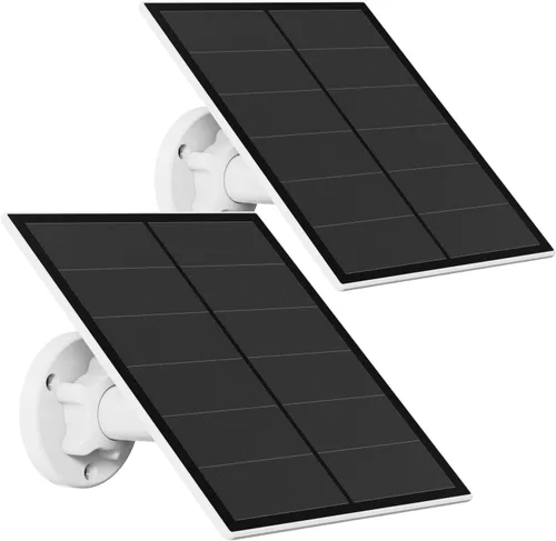 Panel solar para cámara de seguridad, panel solar USB de 5 W compatible con cámara de batería recargable, cargador de panel solar para cámara con