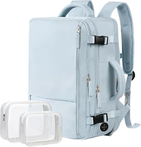 Miniatura 11 de Hanples - Mochila de viaje para mujeres y hombres, mochila grande de mano para artículos personales, mochila para laptop aprobada para vuelos TSA