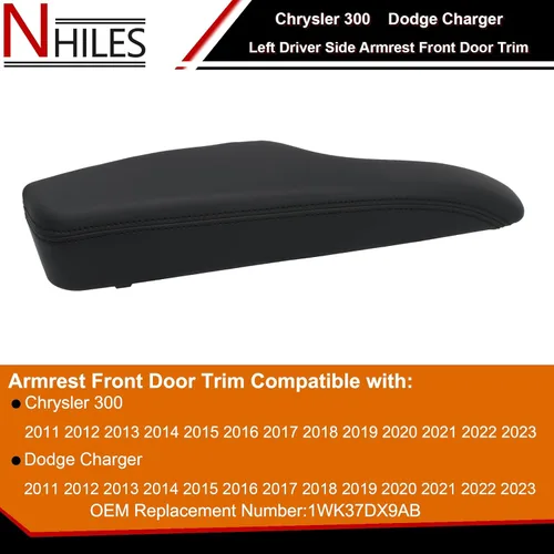 Miniatura 2 de NHILES Apoyabrazos para lado del conductor izquierdo y lado del pasajero derecho de la puerta delantera Compatible con Chrysler 300 Dodge Charger