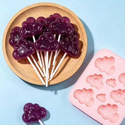 Miniatura 4 de Paquete de 2 moldes de silicona con forma de nube, bandeja, molde de chocolate en forma de nube, molde de fondant 3D para pasteles, alimentos