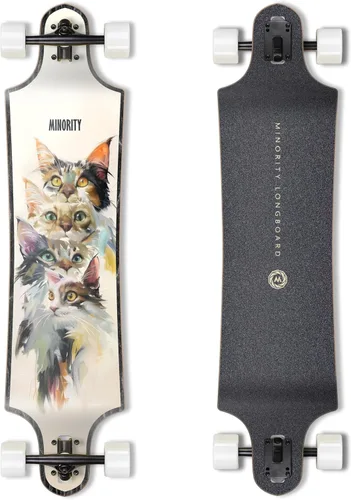Miniatura 14 de MINORITY Patineta Longboard de arce para pendientes plataforma de 40 pulgadas Hecha para andar