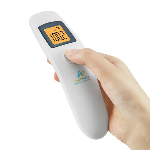 Miniatura 8 de Termómetro digital infrarrojo para la frente y la arteria temporal, sin contacto, de grado médico y hospitalario, con funda