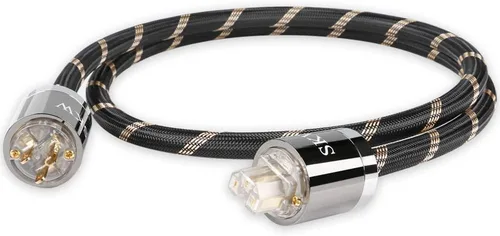 SKW Upgrade C15 Audiophile Cable de alimentación de cobre de ultra alta pureza, cable de alimentación macho a hembra, enchufe de EE. UU. para