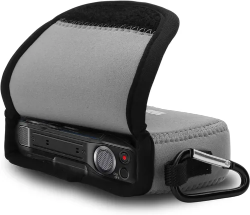 Miniatura 3 de MegaGear Funda de neopreno ultra ligera para cámara compatible con Panasonic Lumix DMC-ZS7 - Gris