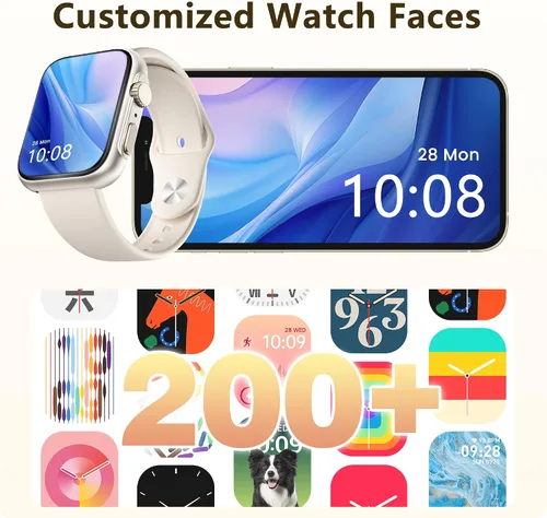 Miniatura 8 de Reloj inteligente para hombres y mujeres, llamada Bluetooth, más de 120 modos deportivos, rastreador de fitness, seguimiento del sueño, contador