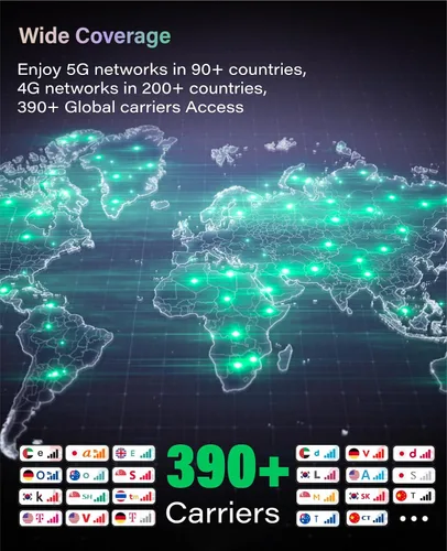Miniatura 3 de GlocalMe Numen Air 5G Hotspot con datos de 30GB para EE. UU./CA/MX por 60 días, punto de acceso WiFi portátil para viajes, dispositivo de punto