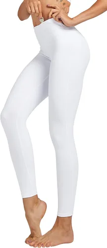 COOLOMG Pantalones de yoga para mujer, mallas capri para correr, leggings de tiro bajo, entrenamiento, gimnasio con bolsillos ocultos