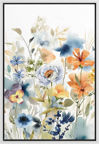 Miniatura 102 de SIGNFORD Lienzo impreso para pared, acuarela, floral, retro, abstracto, naturaleza, desierto, ilustraciones florales botánicas, arte moderno