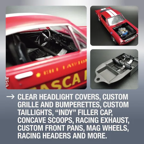 Miniatura 3 de AMT 1966 Ford Mustang Fastback 2+2 - Kit para modelo de escala 1:25