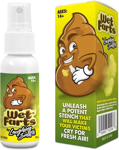 Laughing Smith - Pedos Húmedos - Spray Apestoso Potente - Hedor Extra Fuerte - Regalos de Broma y Bromas Divertidísimas para Adultos o Niños -