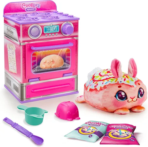 Cookeez Makery Horno de Golosinas de Canela – Set de Juguete Interactivo de Horno de Hornear y Revelar con Peluche con Aroma Misterioso (Perro