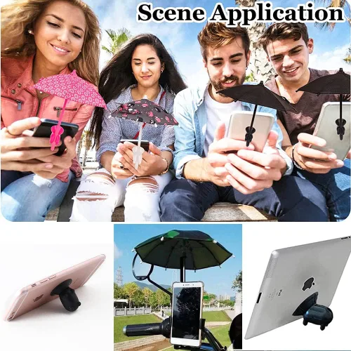 Miniatura 8 de 4 soportes para paraguas para teléfono, soporte de ventosa para teléfono, parasol para teléfono, protector solar antirreflejo, protector solar