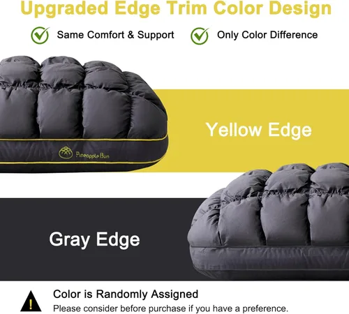 Miniatura 2 de YOUR MOON - Almohada de cama de apoyo mullida, tamaño estándar, relleno alternativo supersuave de alta calidad para dormir, calidad de hotel de lujo