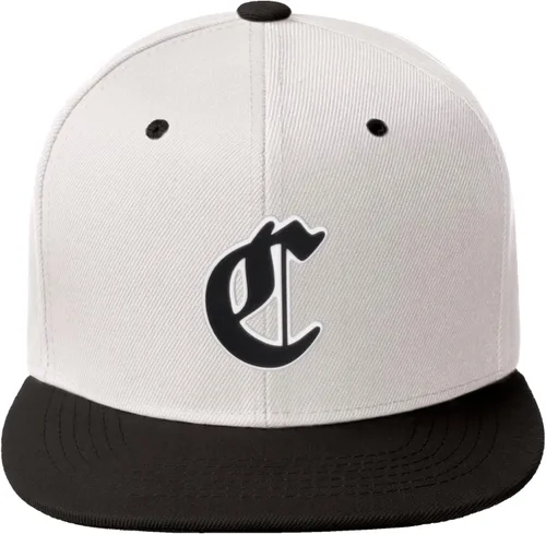 Miniatura 1571 de Daxton Gorra clásica con visera de billete plano con letras del alfabeto inglés antiguo de la A a la Z