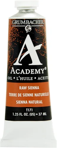 Miniatura 5 de Grumbacher Academy Pintura al óleo, 5.1 fl oz/5.07 oz, color ámbar crudo Umber crudo
