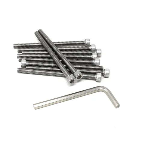 Miniatura 203 de iexcell 25 piezas M4 x 60/65/70/75/3.150 in paso de rosca 0.028 in acero inoxidable 304 cabeza hexagonal Tornillos Tornillos surtido Kit