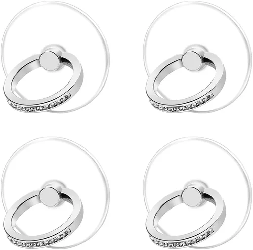 Miniatura 7 de Soporte de anillo transparente para teléfono celular Soporte para anillo de teléfono Soporte de anillo de dedo de agarre de dedo Soporte
