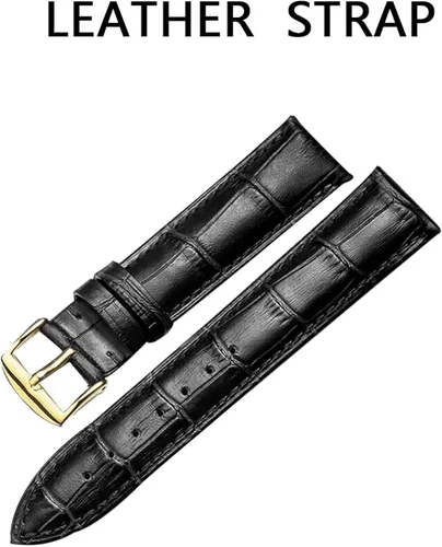 Miniatura 4 de Diella Luxury Dress Watches for Men with Japanese Quartz Movement, Men's Classic Wrist Watches with Black Leather Band, Dark Jade, Gold and Steel