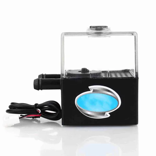 Miniatura 7 de CPU CPU Sc-400T Dc 12V bomba de enfriamiento de agua ultra silenciosa 4W depósito .300L/H para PC CPU sistema de refrigeración líquida