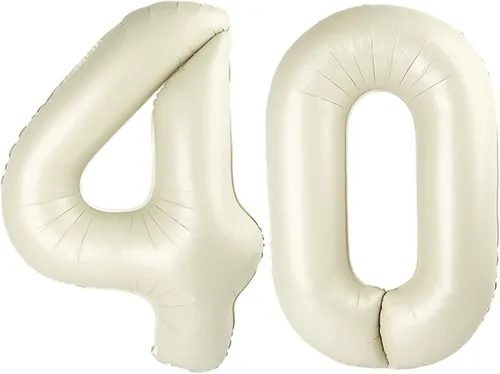 Miniatura 212 de Globos de números de 5 globos de 40 pulgadas, decoraciones de cumpleaños azules para niños y niñas, globos de números azul marino grandes