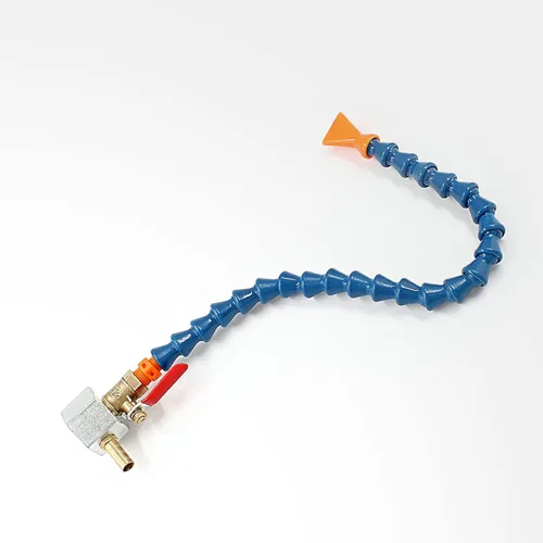 Miniatura 6 de Waziaqoc Base magnética ajustable (rosca de 1/4PT) con 1 boquilla plana flexible manguera de tubo de refrigerante de aceite de agua