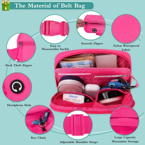 Miniatura 3 de LLYWCM Fanny Packs for Women Men - Belt Bag - Fanny Pack Crossbody Bags for Women - Running Fanny Pack with Adjustable Strap, Cross Body Fanny Pack