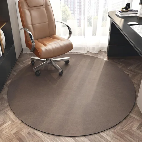 Miniatura 9 de Tapete redondo para silla de oficina para suelo de madera dura, computadora y juegos, tapete protector de suelo, tapete de protección de azulejos