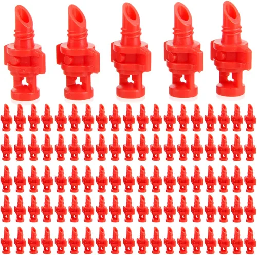 Miniatura 11 de 100 boquillas de riego de 90 grados, rociadores para sistema de riego de jardín, refracción con micropulverizador automatizando goteros