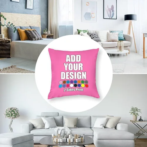 Miniatura 6 de Funda de almohada personalizada con foto, añade tu nombre, imagen, logotipo, funda de almohada personalizada para mujeres, hombres, papá, mamá, Rosa