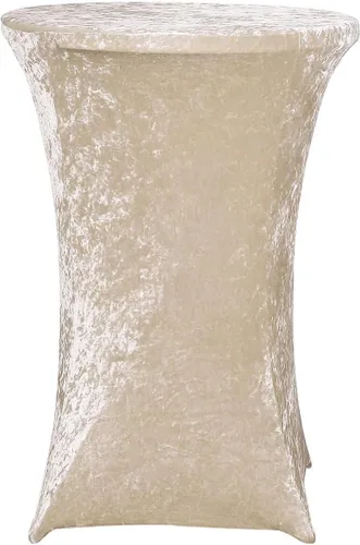 Miniatura 6 de Efavormart - Funda para mesa de cóctel, color beige