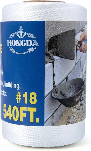 Miniatura 10 de HONGDA Cuerda de nailon, cuerda de nailon trenzado #18 de 250 pies, perfecta para trabajos de mampostería y para el diseño de construcción general
