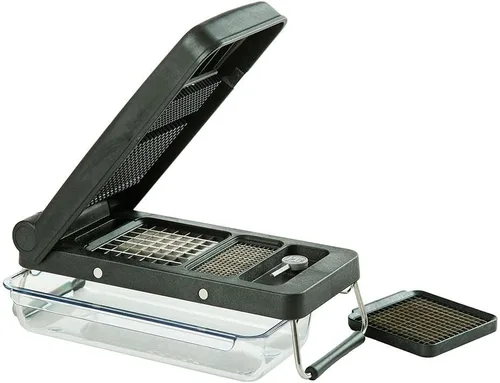 Cortadora de 3 vegetales PL8 Profesional., Negro