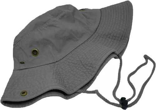 Miniatura 4 de Glory Max Sombrero de pescador de algodón lavado con correa de barbilla gorra de pesca Sun Safari Boonie Oliva