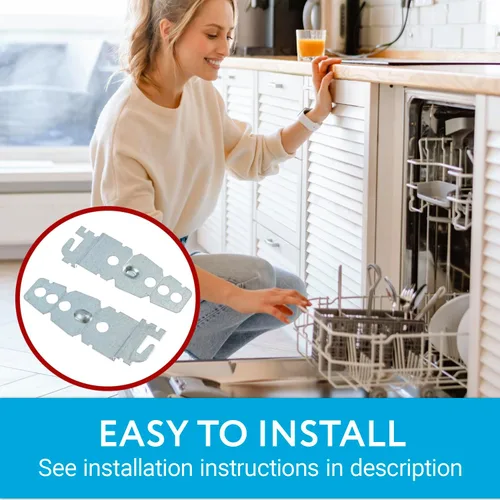 Miniatura 7 de IMPRESA Reemplazo de soporte para lavavajillas para debajo del mostrador, fácil instalación y soporte de montaje, acero galvanizado duradero y clips
