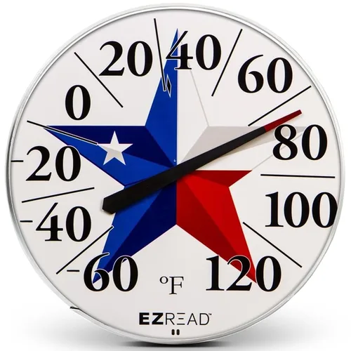 Miniatura 10 de Headwind Consumer Products EZREAD - Termómetro de esfera colgante, termómetros meteorológicos para uso en interiores y exteriores, diámetro grande