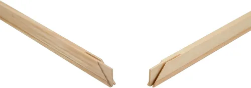 Creative Mark Pro-Bar - Barras de madera resistentes de 8 pulgadas, paquete de 6 barras de madera de pino blanco extra pesadas de 1.5 pulgadas de