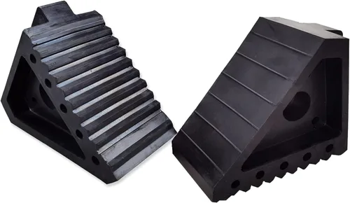 Miniatura 8 de HOXWELL Paquete de 4 calzones de goma sólidos y resistentes, topes de rueda de alta calidad para automóvil, remolques de viaje, RV, camión y ATV