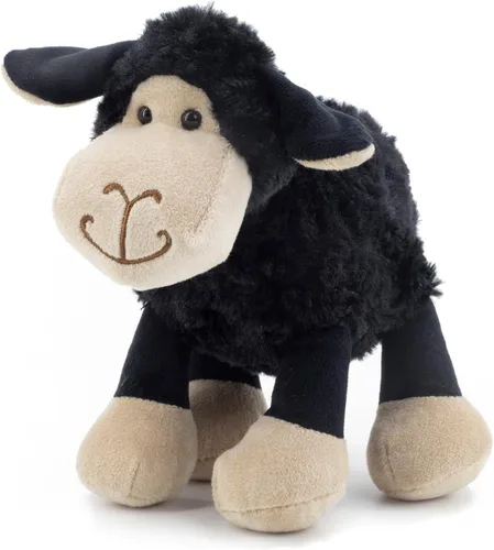Miniatura 10 de Peluche de oveja blanca y crema de 8.5 pulgadas para niños y niñas, juguetes de peluche de cordero suaves y adorables para bebés recién nacidos