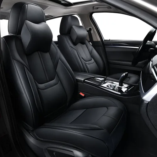 Miniatura 13 de Fundas de Asiento de Automóvil Accesorios Asiento Delantero Protector de Cojín de Cuero Transpirable Impermeable Funda de Asiento para Automóviles