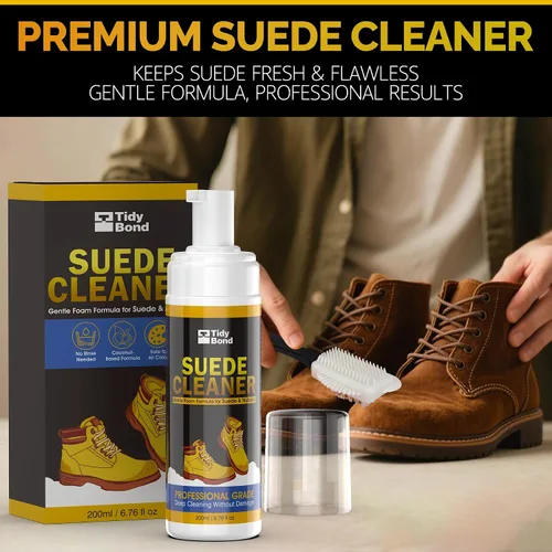Miniatura 2 de Kit limpiador de gamuza – Limpiador de zapatos premium para zapatos, botas, bolsos, bolsos y muebles de gamuza y nobuck – Fórmula segura, no tóxica