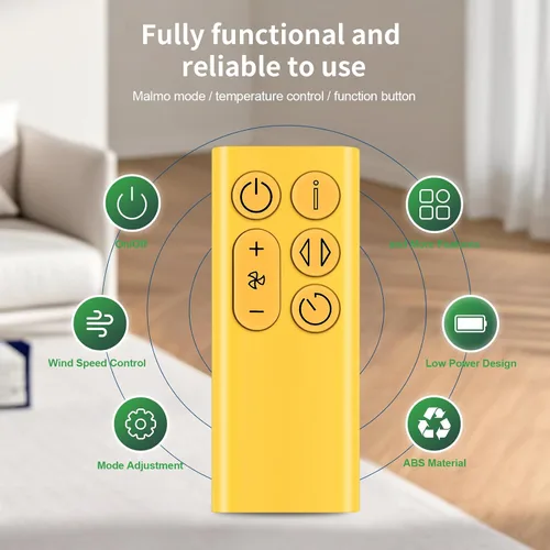 Miniatura 4 de BP01 Nuevo control remoto de repuesto compatible con Dyson BP01 Cool Tower Fan Purificador de aire (amarillo)
