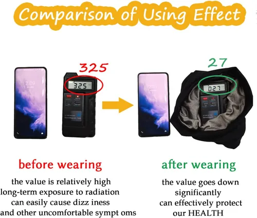 Miniatura 5 de VAJOOCLL Faraday Gaiter Shields 5G, 4G, Cellular, WiFi, Bluetooth, Faraday Scarf Effective Shielding Fluctuation Efficiency 99.99% Scarf Protect