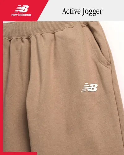 Miniatura 46 de New Balance Pantalones deportivos para niña, forro polar de mezcla de algodón suave con cordón y bolsillos (tallas 8-16)