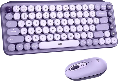 Miniatura 10 de Logitech POP Keys - Teclado mecánico inalámbrico con teclas Emoji personalizables, diseño compacto duradero, conectividad Bluetooth o USB, Cosmos